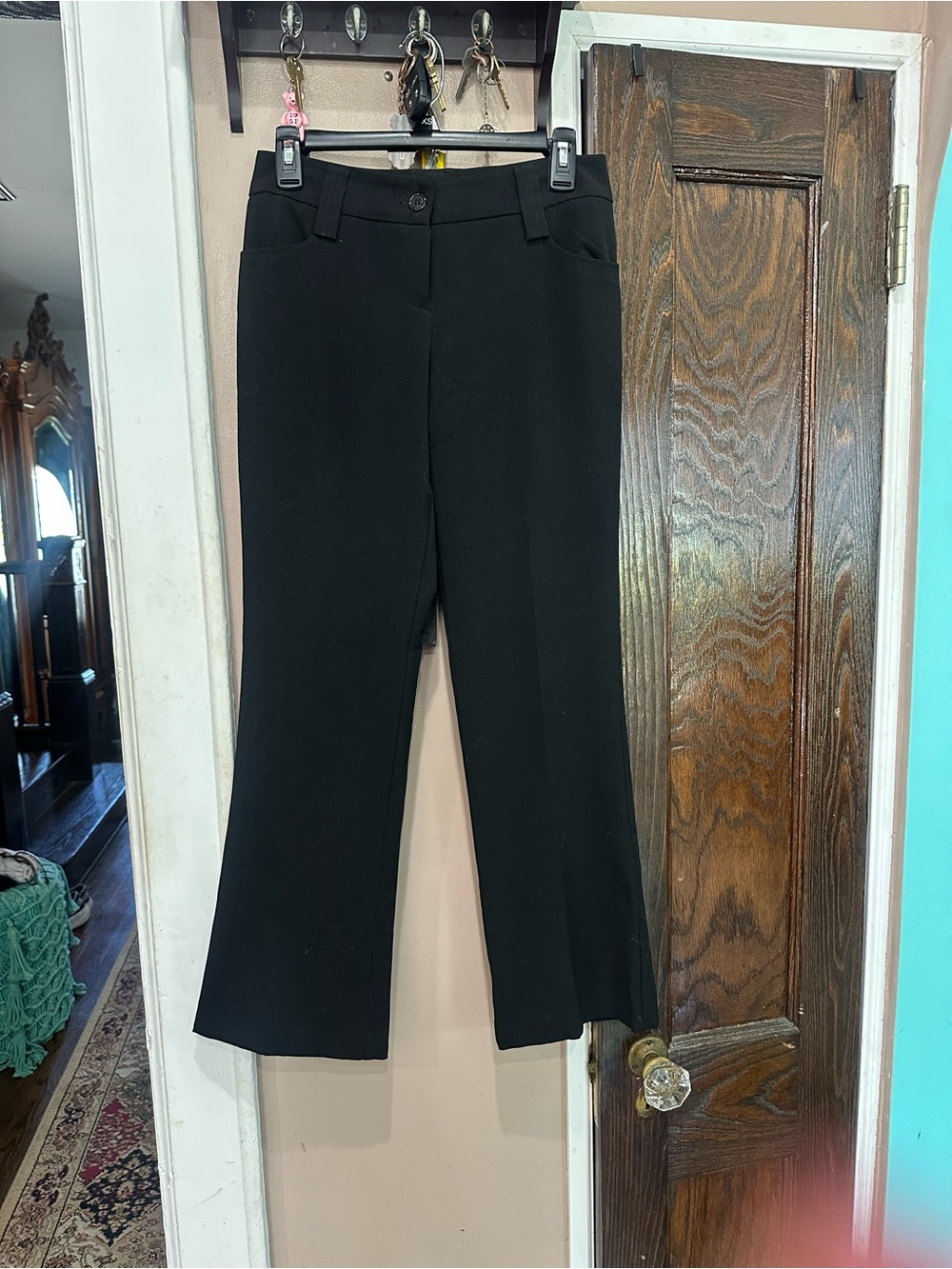mandee Black Boot-Cut Dress Pants waist size 28 inches